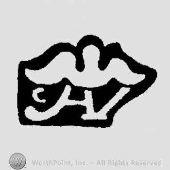 The initials C A V under a wing design