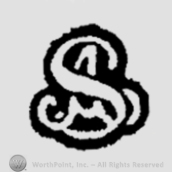The initials A S overlapping