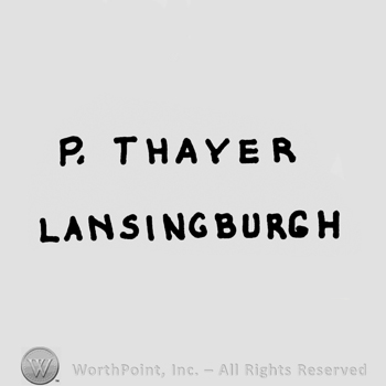 bold capital letters P. THAYER up LANSINGBURGH down