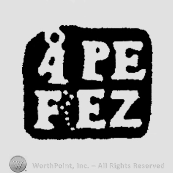 The initials A P E above the initials F E Z