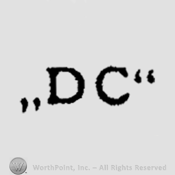 The initials D C