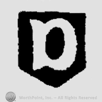 An uppercase D on a shield