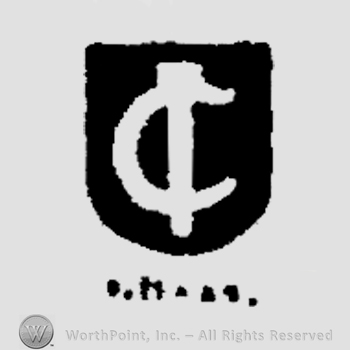 An C and an I overlapping on a shield