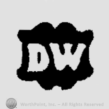 The initials D W on a shield