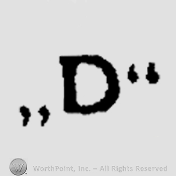 An uppercase D