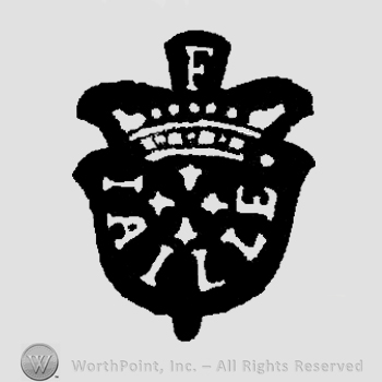 A crown and a shield with the word Iaille under an uppercase F