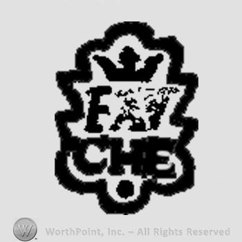A crown above the text FAV CHE inside a frame