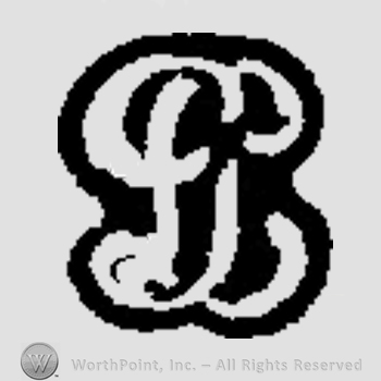An uppercase G and an uppercase L overlapping in a monogram, both in handwriting