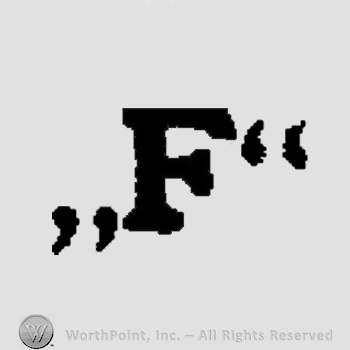 An uppercase F