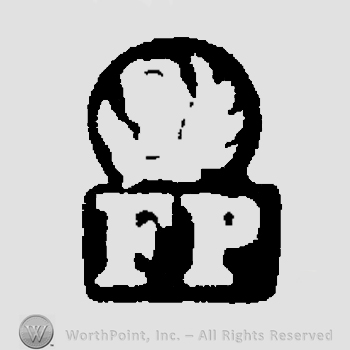 The initials F P under a wing shape