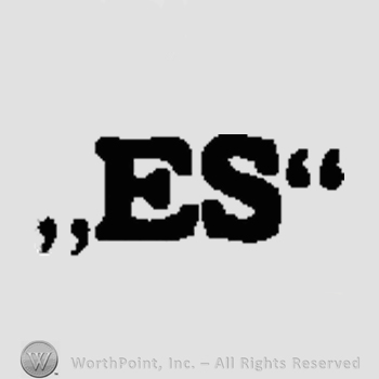 The initials E S