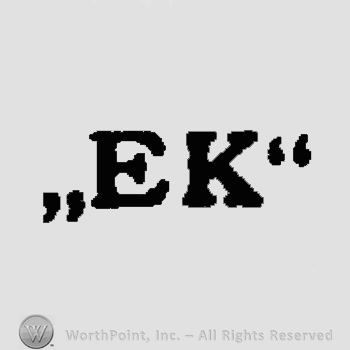 The initials E K