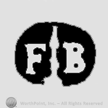 The initials F B inside an oval