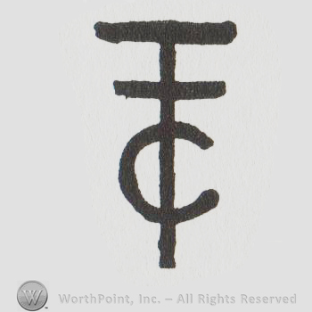 a T with two horizontal lines overlapping a C