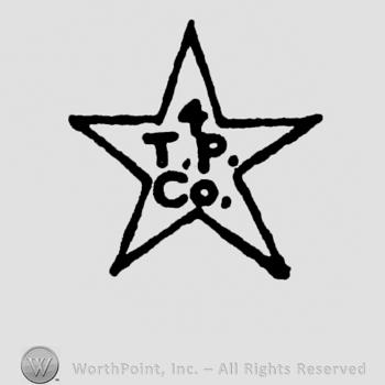 bold initials 4 T.P.CO inside a five corner star