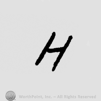 bold stylish initial H