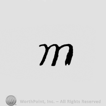 bold stylish initial M