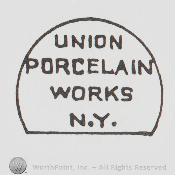 incomplete circle with "union porcelain works NY"