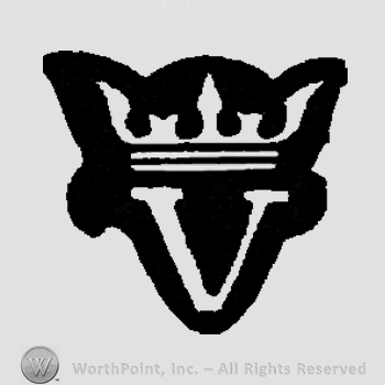 Letter V and a crown on top.