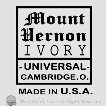 Mark with stylish letters MOUNT HERNON IVORY up | #16469
