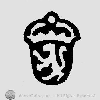 An animal with a crown on top;maybe a lion.