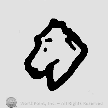 Animal head;maybe a horse.