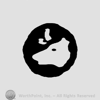 Animal head inside a black circle.