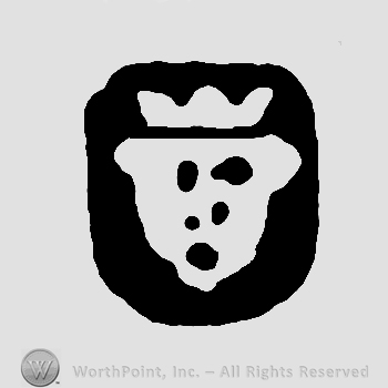 Animal head with a crown on top.