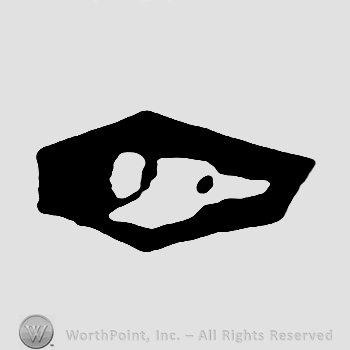 Animal head;maybe a dog.