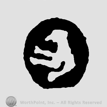 Animal shape inside an oval.