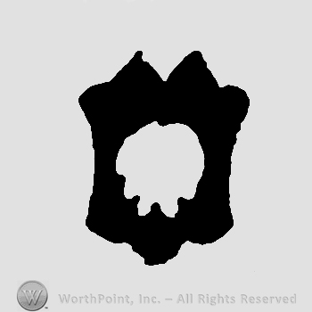 Shape with a circle in the middle;maybe a head.