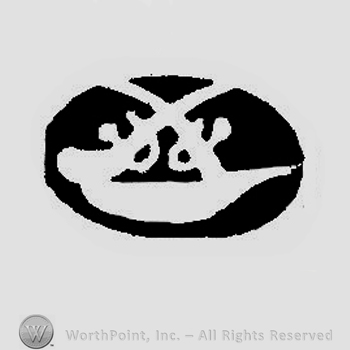 A shape similar to a boat and letter X.