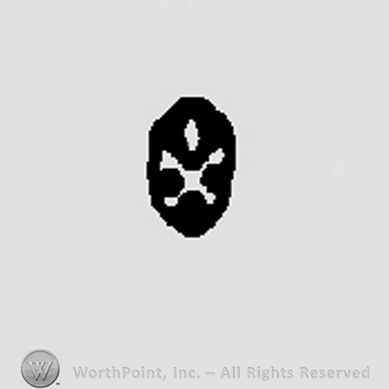Symbol made probably from 2 crossed keys and an oval on top.