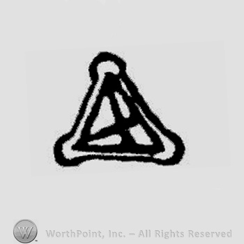 Triangle with letter X inside.