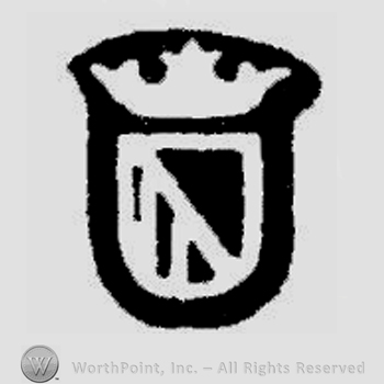 Shield with crown on top.
