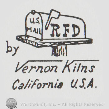 a mail box with US MAIL RFD BY VERNON KLINS CALIFORNIA USA