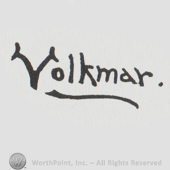 the word Volkmar with the initial in uppercase