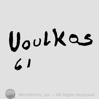 bold Voulkos above, 61 under, on the left side