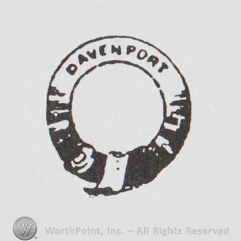 round logo with a leather belt and the word DAVENPORT