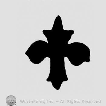 A cross of fleur de lis