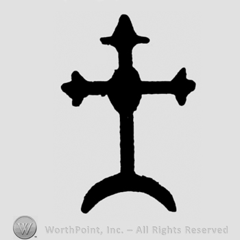 A cross with a crescent moon on the bottom
