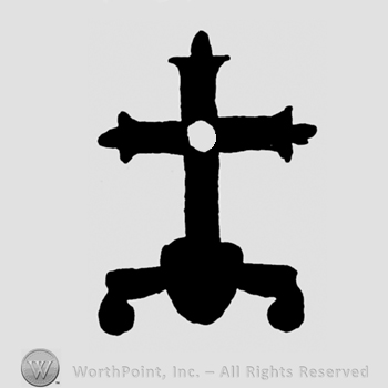 A templar cross on a stand