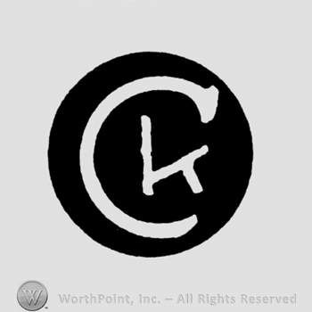 A circle with the initials C K inside