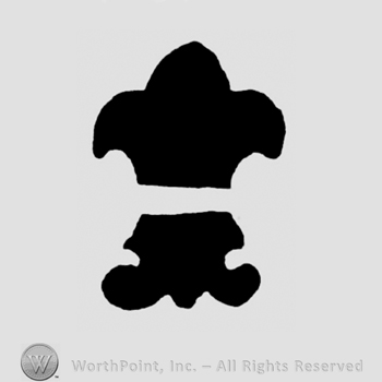 A fleur de lis and a crown