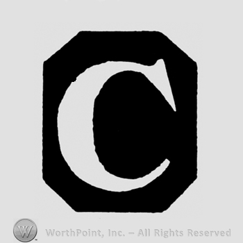 An uppercase C inside an octagon