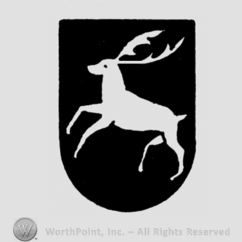 A shield with a deer