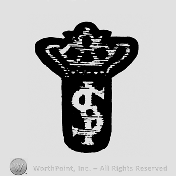 A crown above a monogram with J S