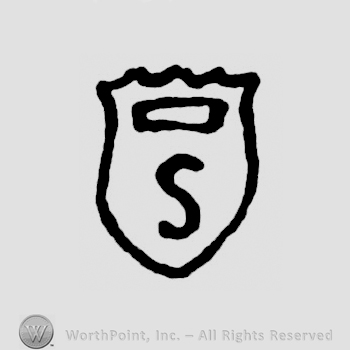 A shield with a crown and an uppercase S
