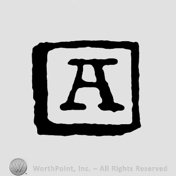 An uppercase A inside a square