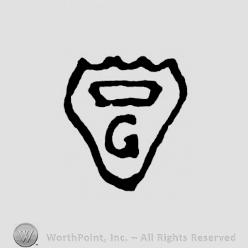 A shield with a crown and an uppercase G